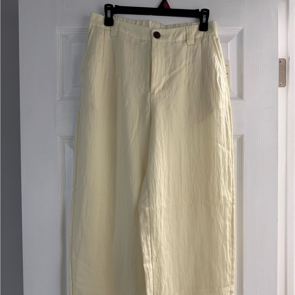 a new day Women's Wide Leg Pants - Cream